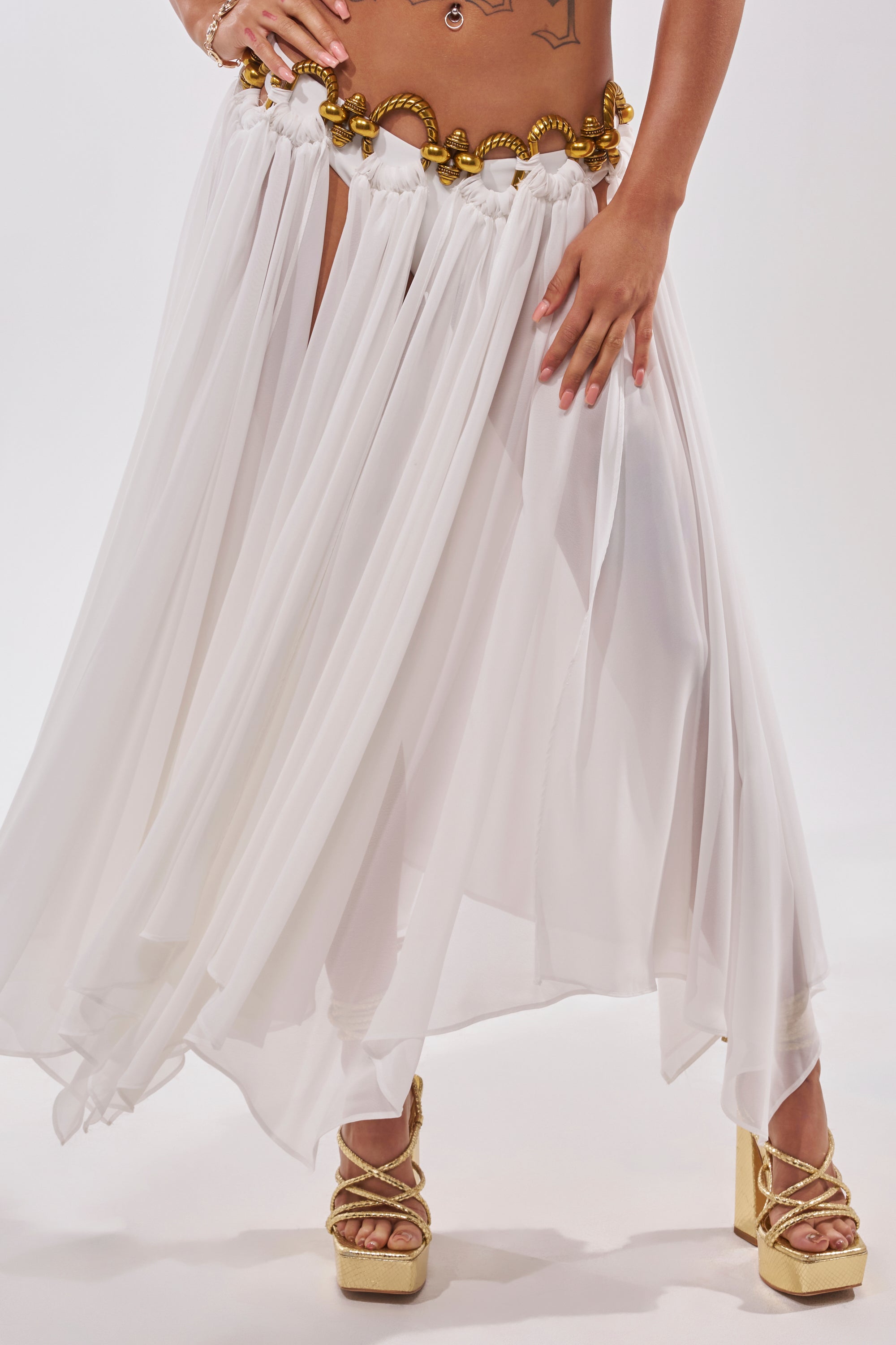DESERT VIBES MIDI SKIRT