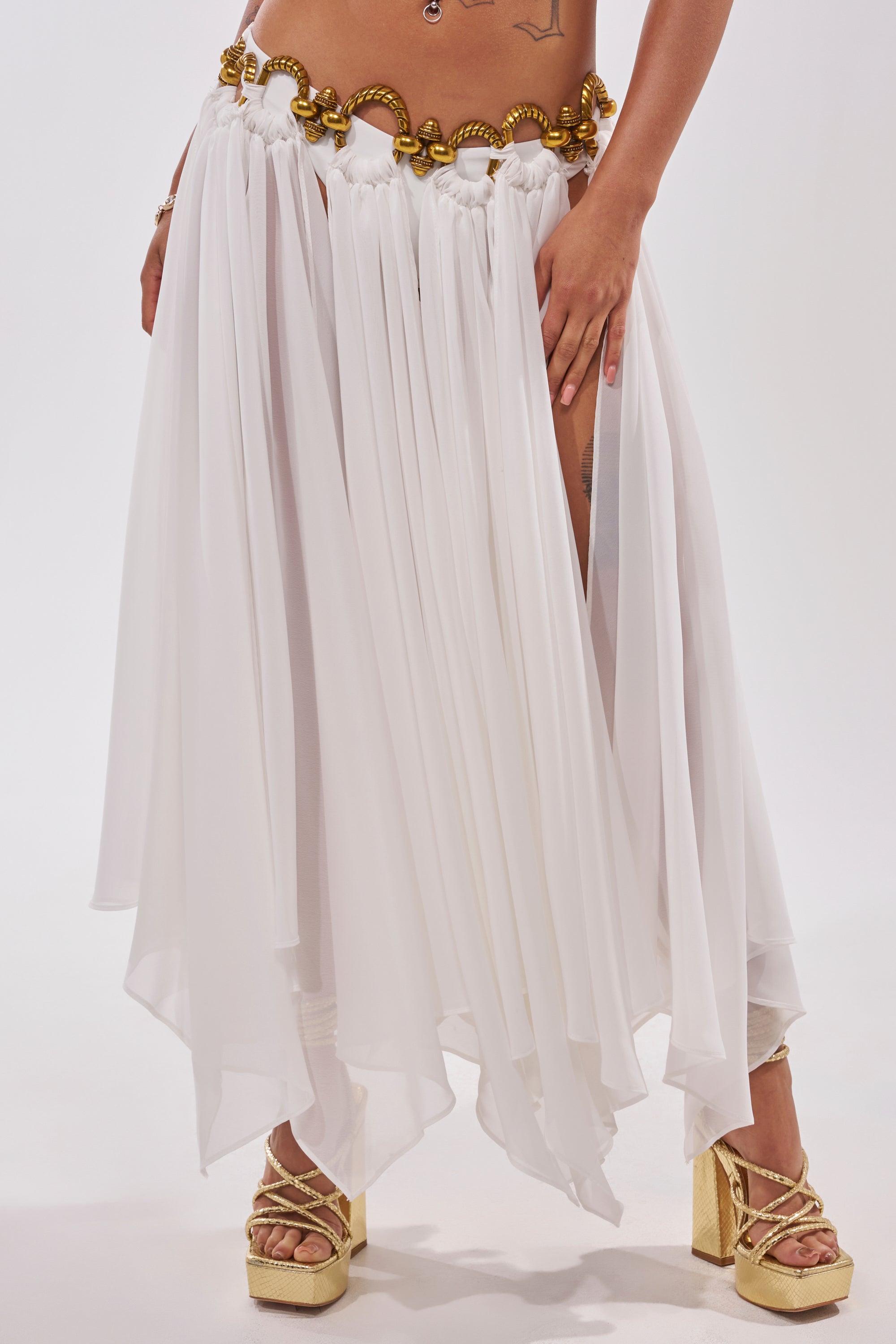 DESERT VIBES MIDI SKIRT
