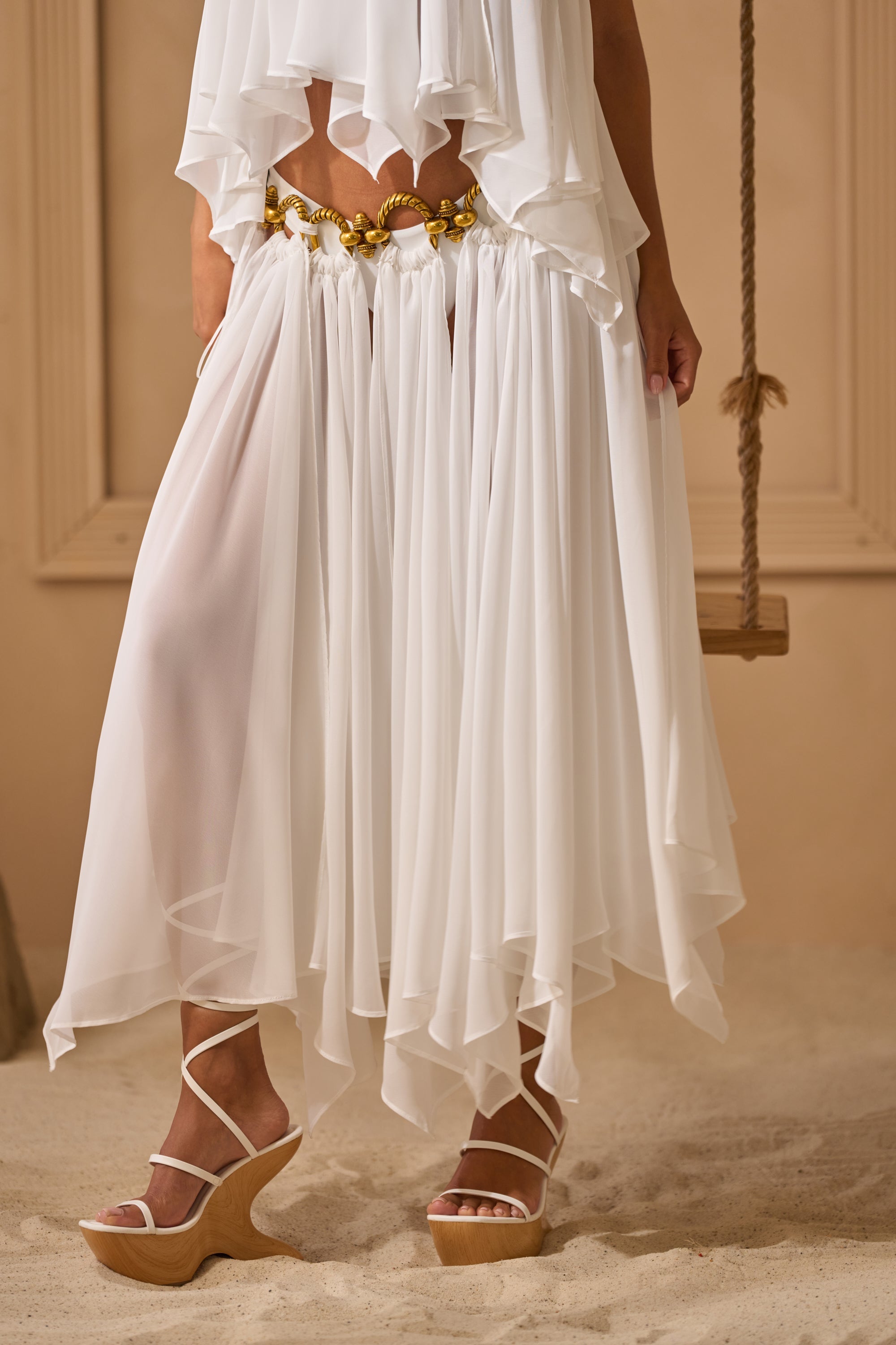DESERT VIBES MIDI SKIRT
