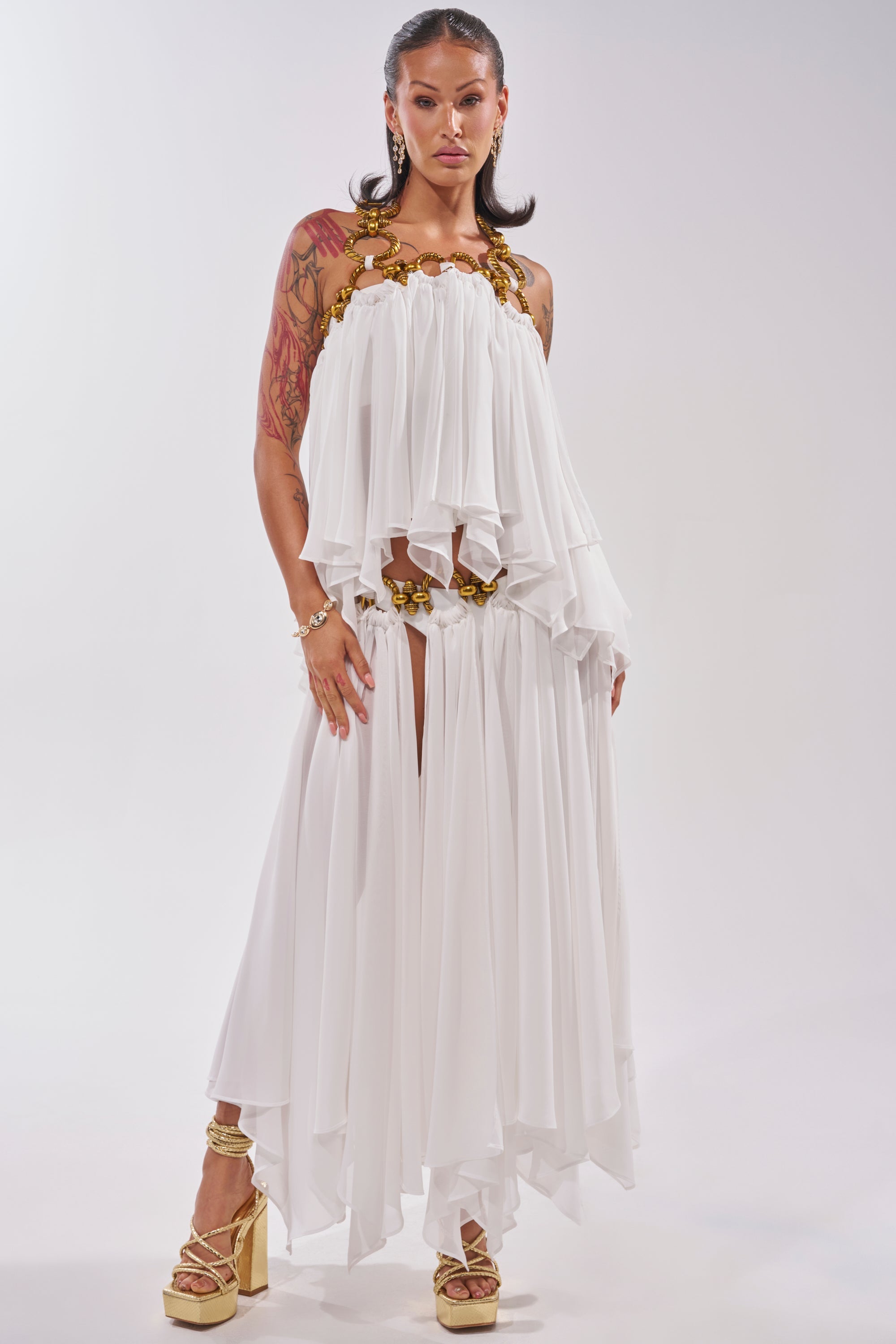 DESERT VIBES MIDI SKIRT