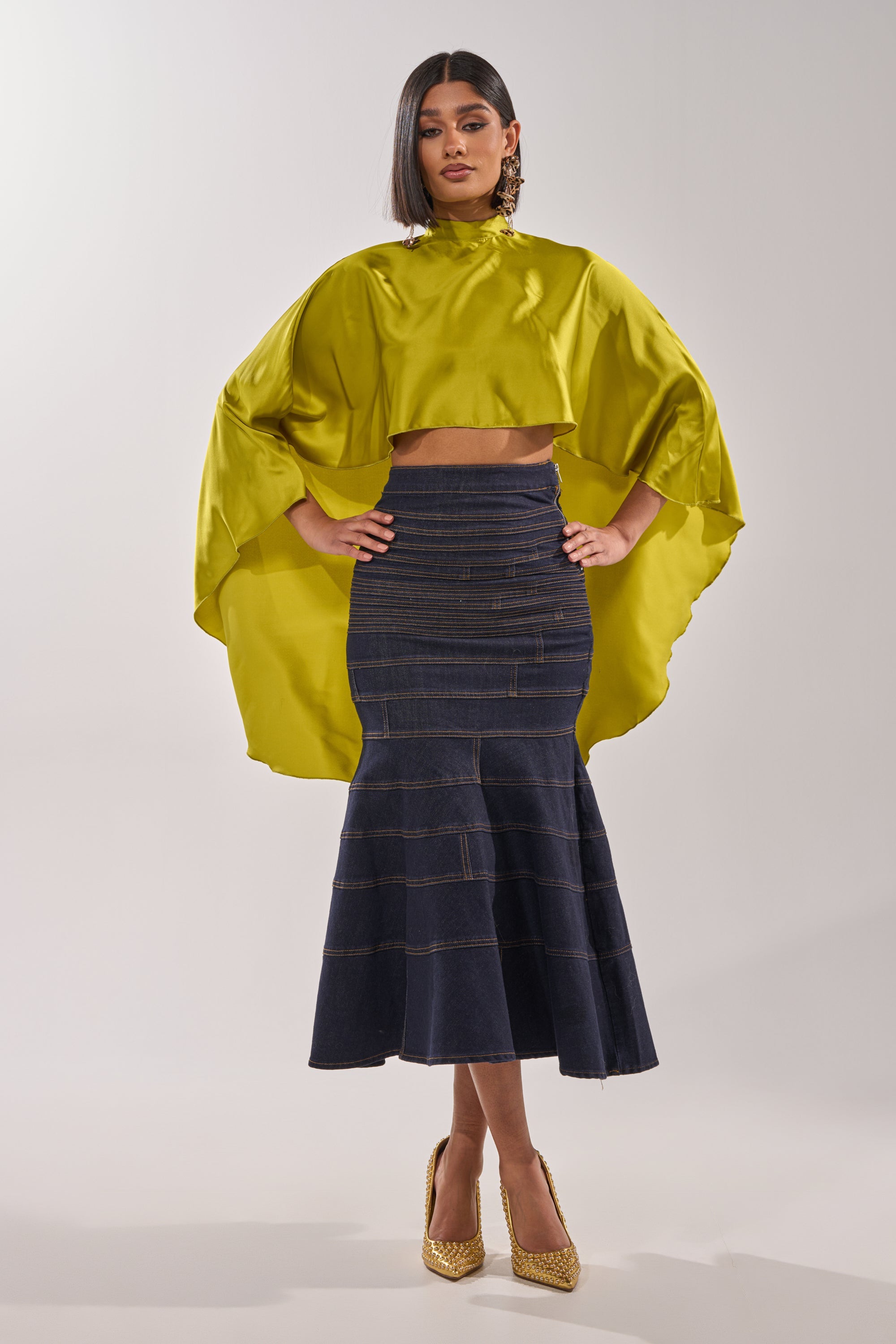 BABY MAKE A MOVE BLOUSE IN CHARTRUESE