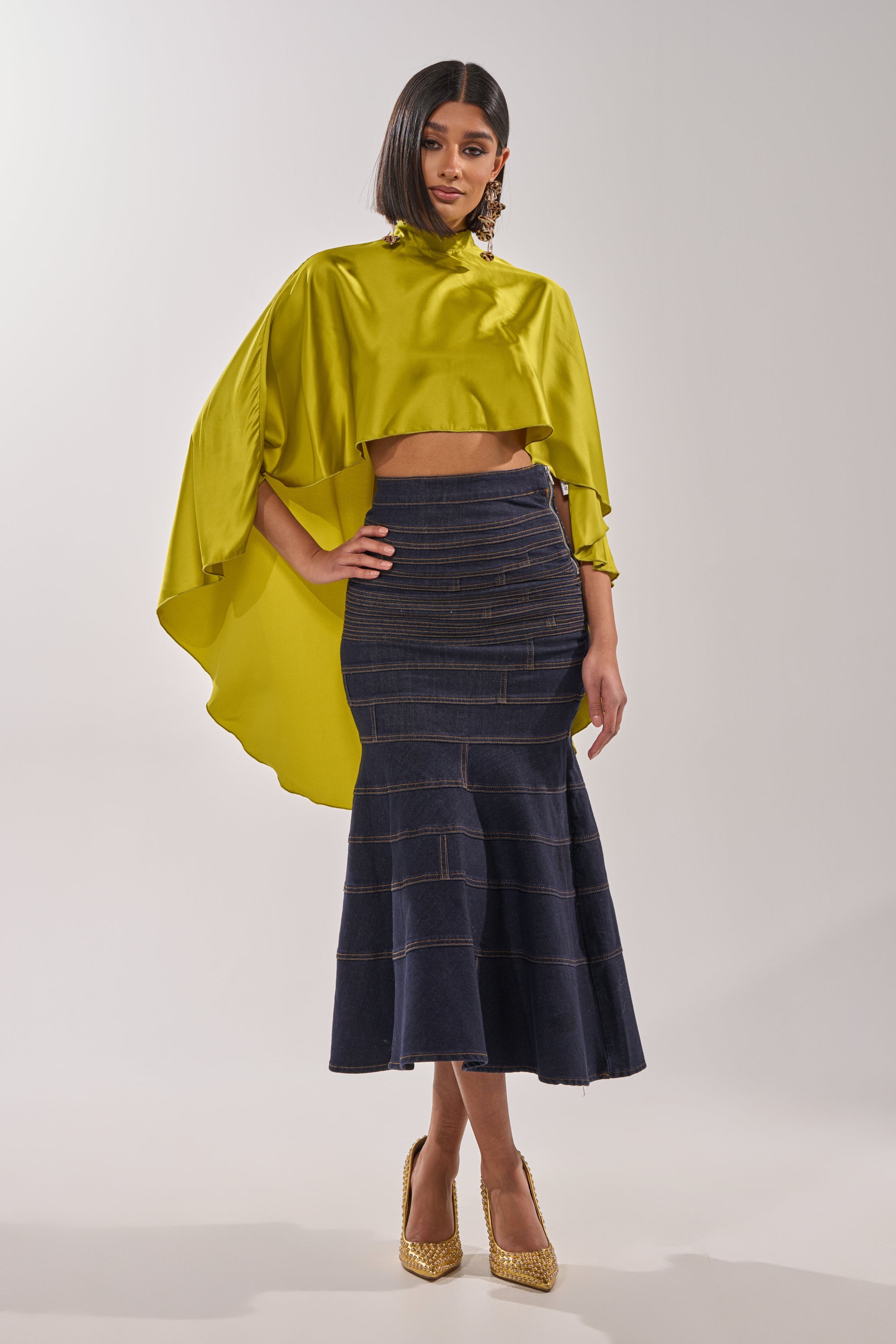 BABY MAKE A MOVE BLOUSE IN CHARTRUESE