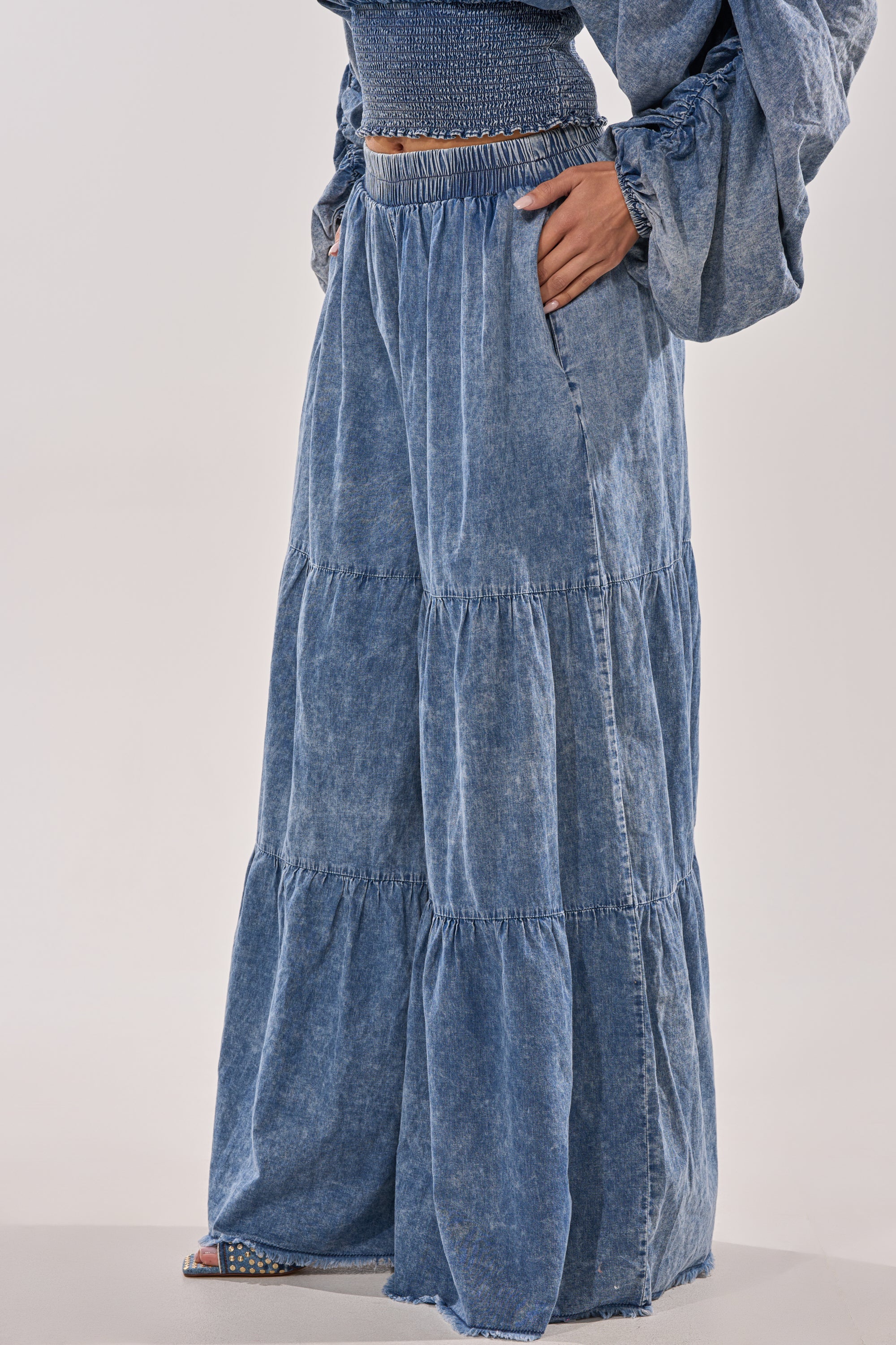 DENIM FOR DAYS PALAZZO PANT