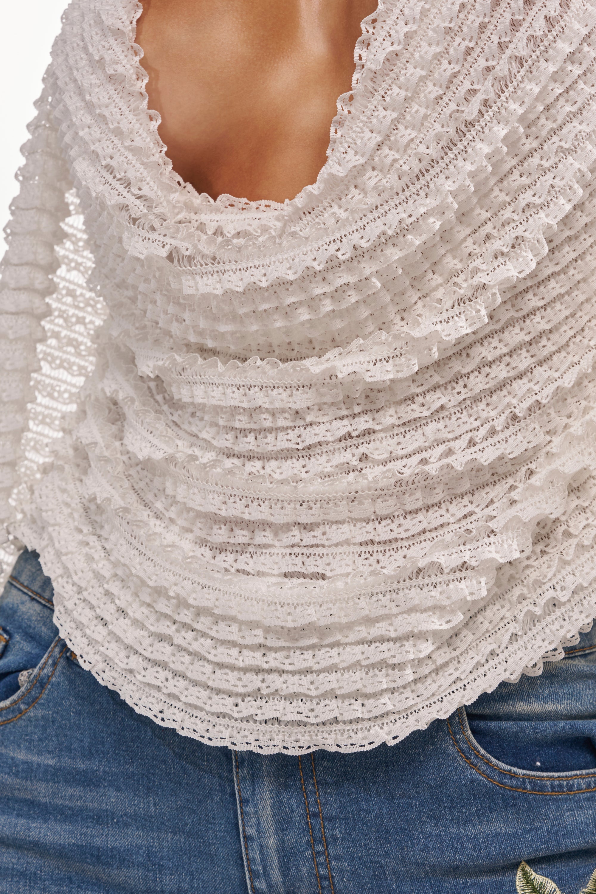TAKE ME TO THE TROPICS COWL NECK BLOUSE
