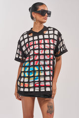 CHECKED OUT OVERSIZED TEE