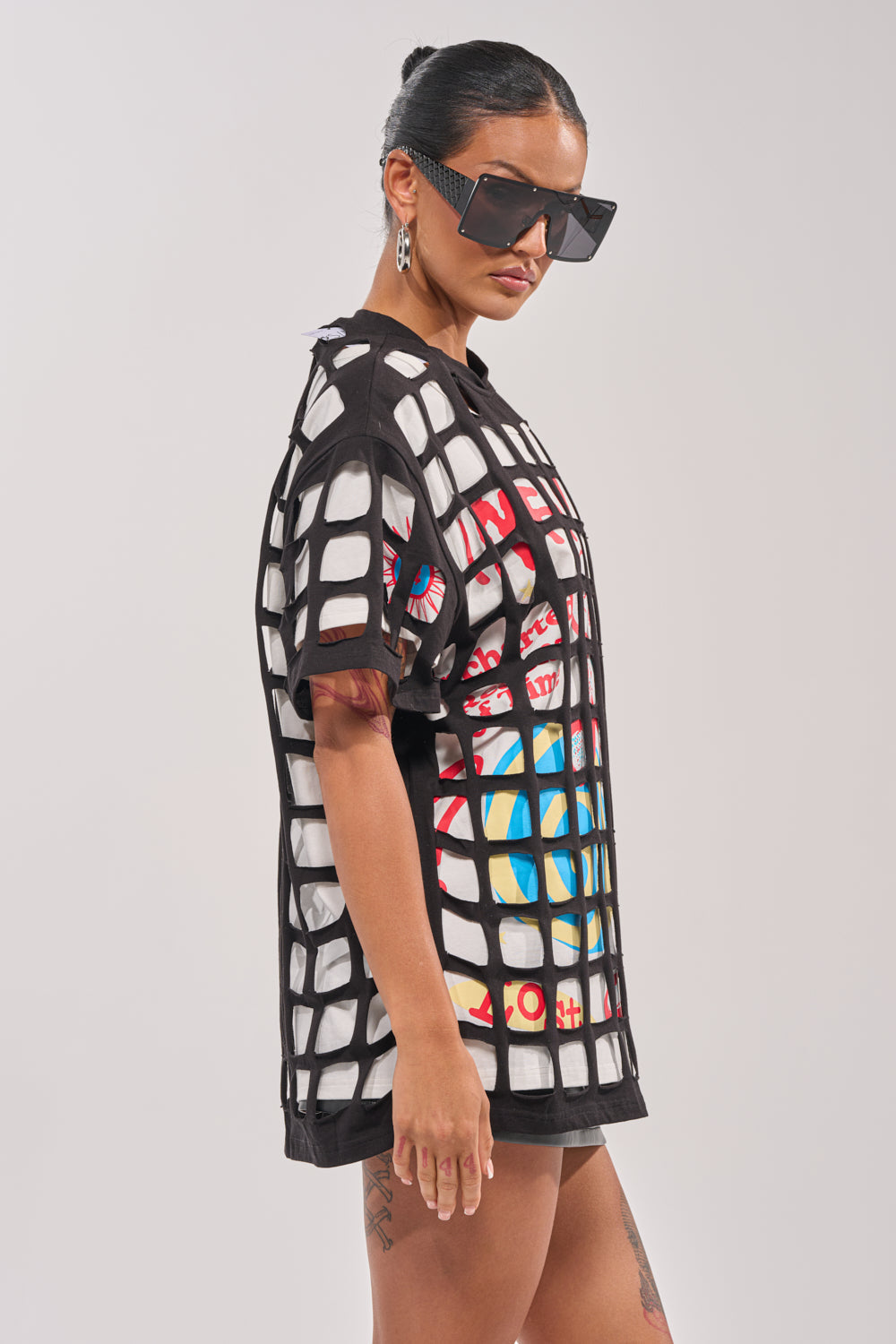 CHECKED OUT OVERSIZED TEE