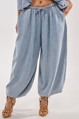 PUMPED UP DENIM BALLOON PANT
