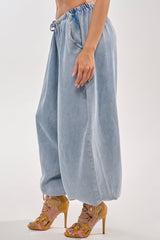 PUMPED UP DENIM BALLOON PANT