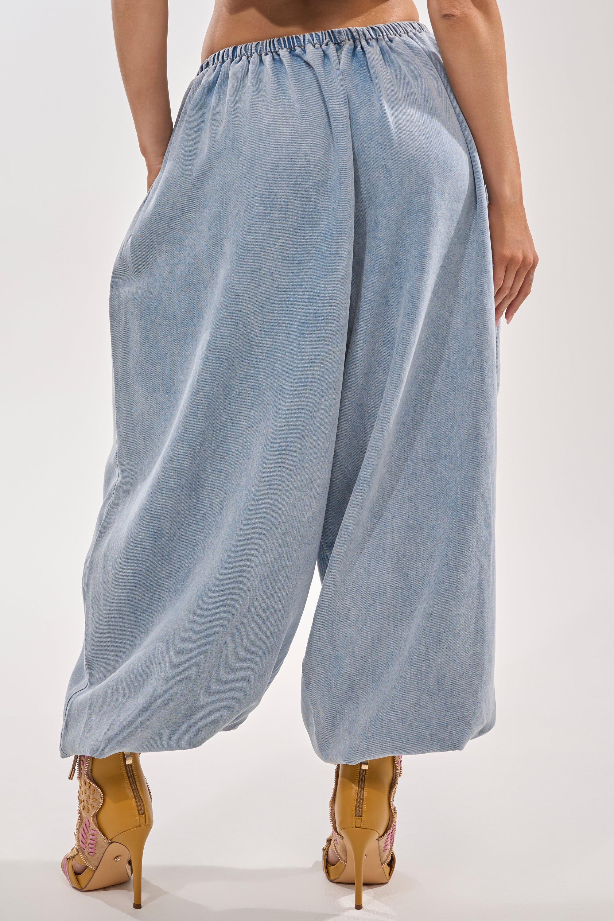 PUMPED UP DENIM BALLOON PANT