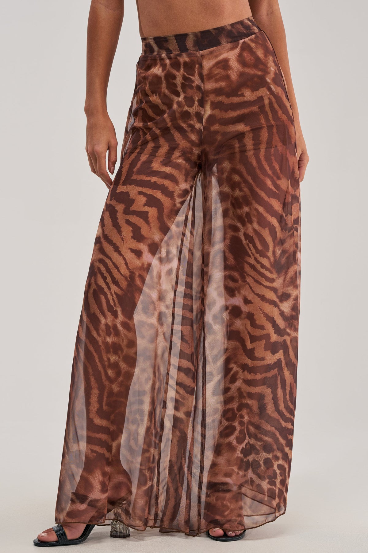 MOONLIGHT TIGER PALAZZO PANTS
