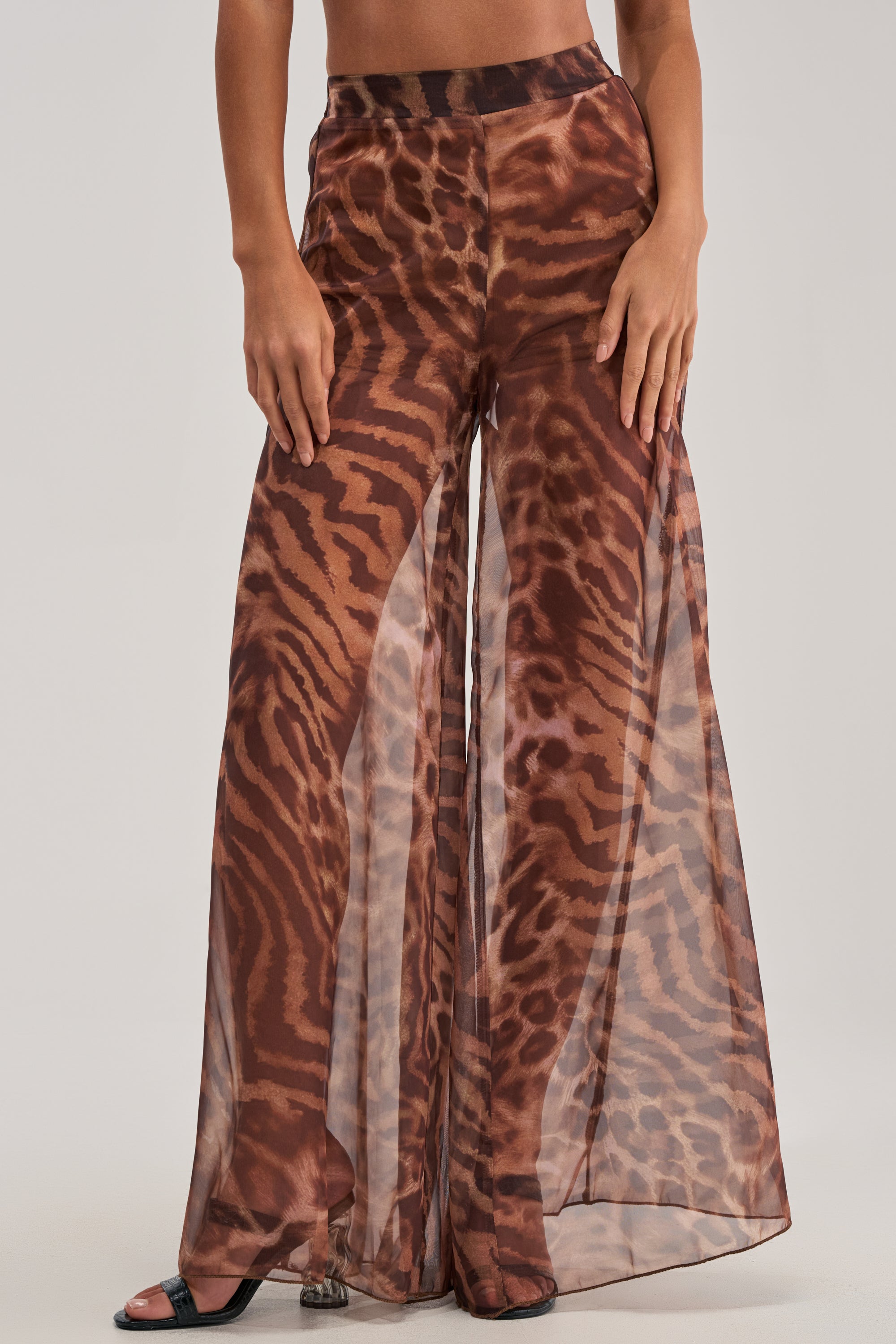 MOONLIGHT TIGER PALAZZO PANTS