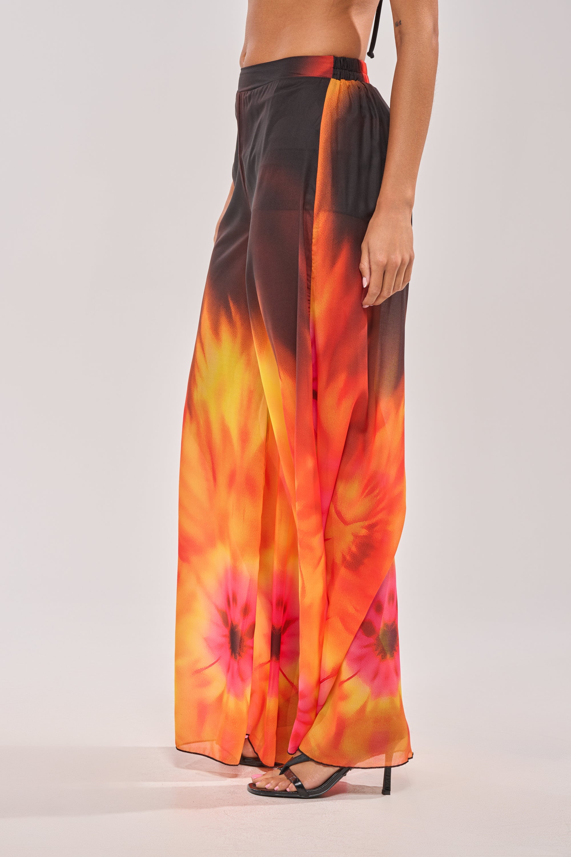 GIRL ON FIRE CHIFFON PALAZZO PANT