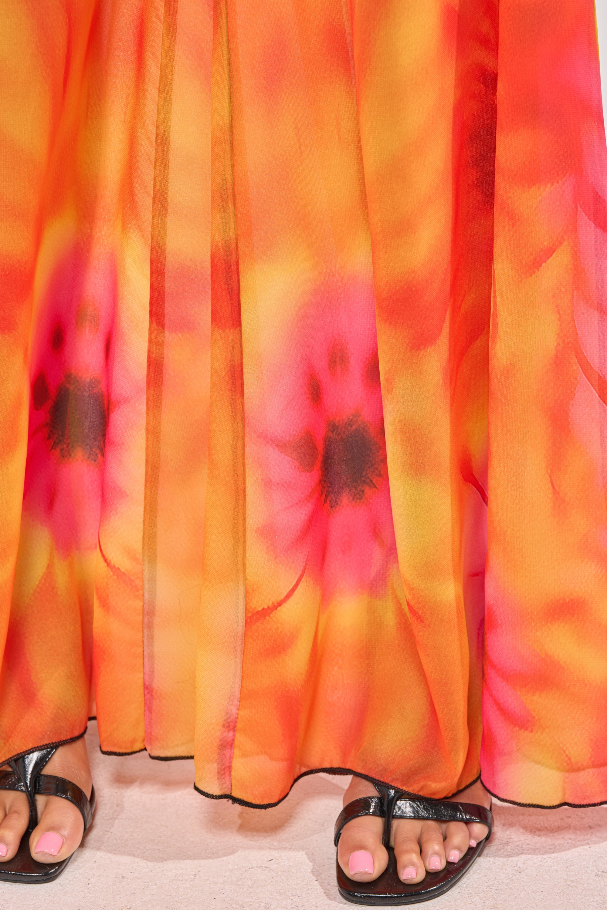 GIRL ON FIRE CHIFFON PALAZZO PANT