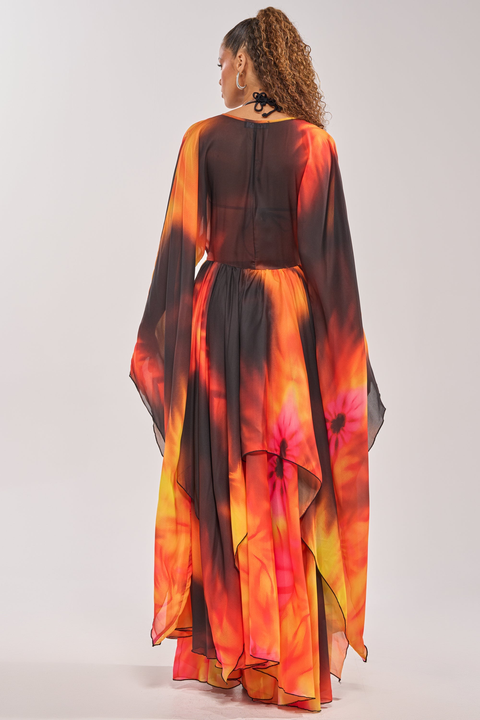 GIRL ON FIRE CHIFFON CARDIGAN