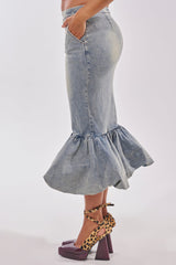 JOSIE DENIM MIDI SKIRT