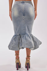 JOSIE DENIM MIDI SKIRT