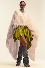 HEAD IN THE CLOUDS CHIFFON BLOUSE