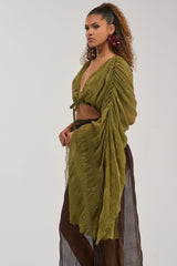 FORBIDDEN FOREST CHIFFON BLOUSE