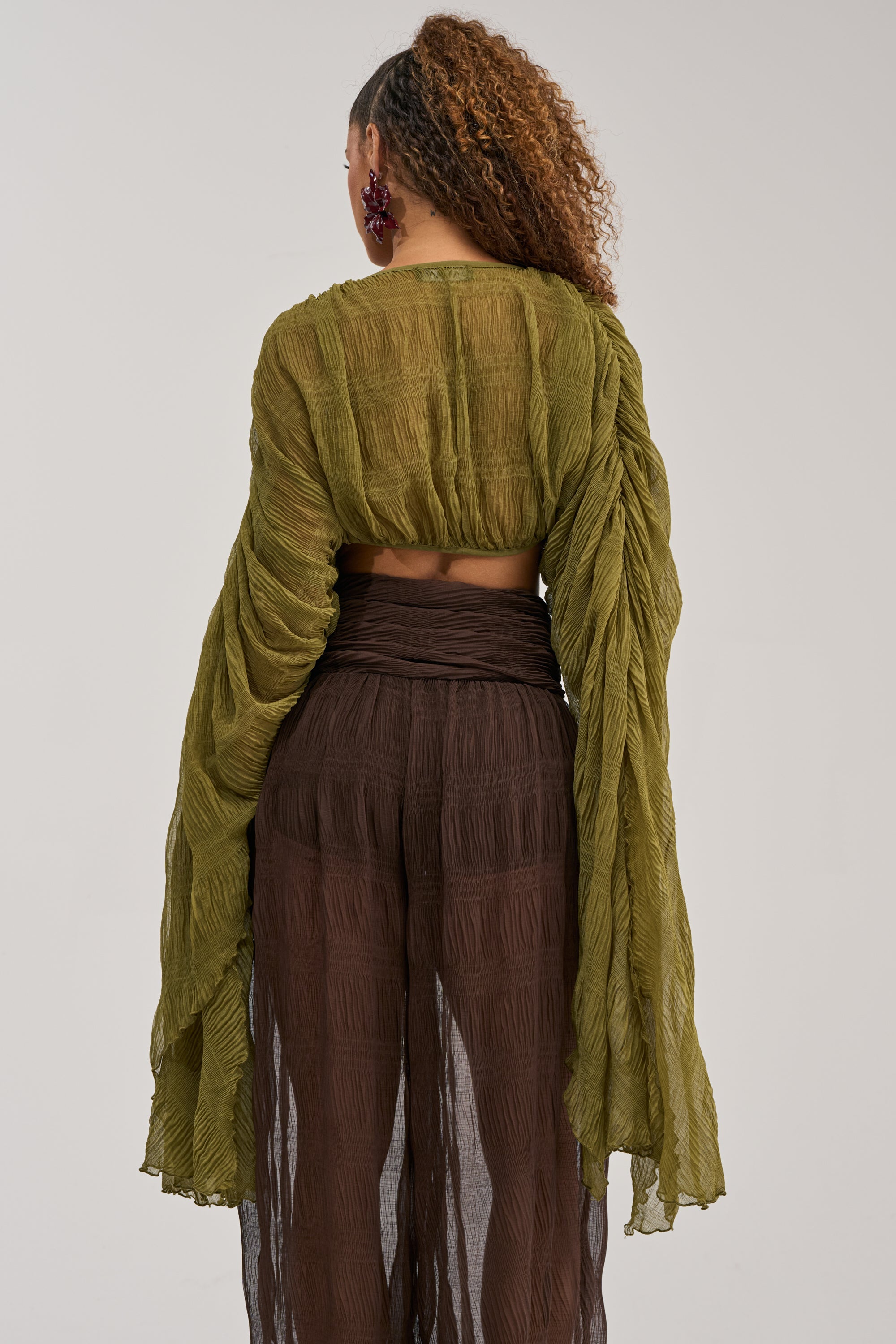 FORBIDDEN FOREST CHIFFON BLOUSE