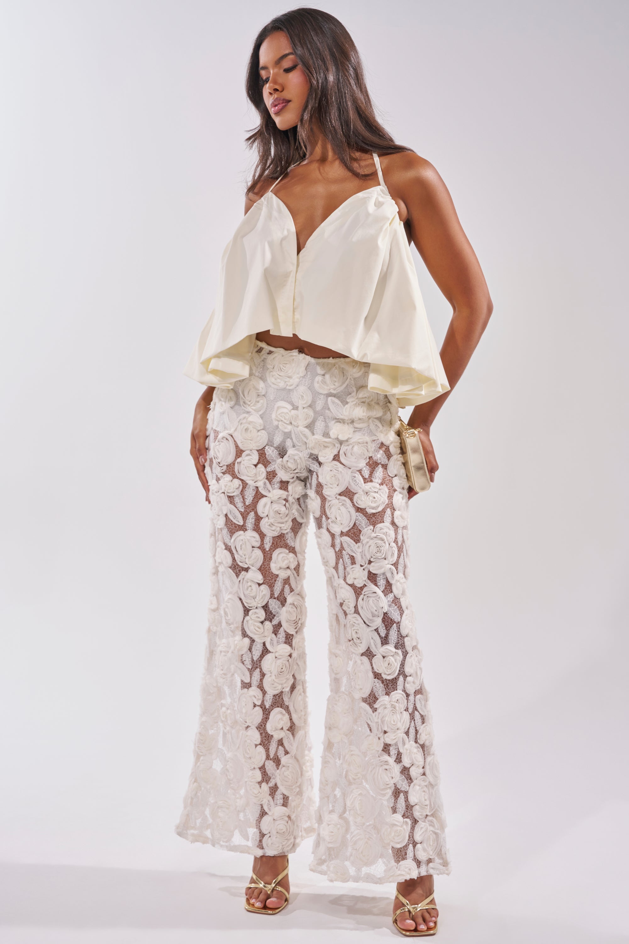 DINA HALTER NECK BLOUSE