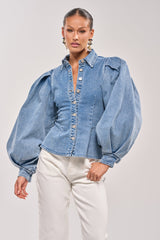 JULIANA DENIM BLOUSE