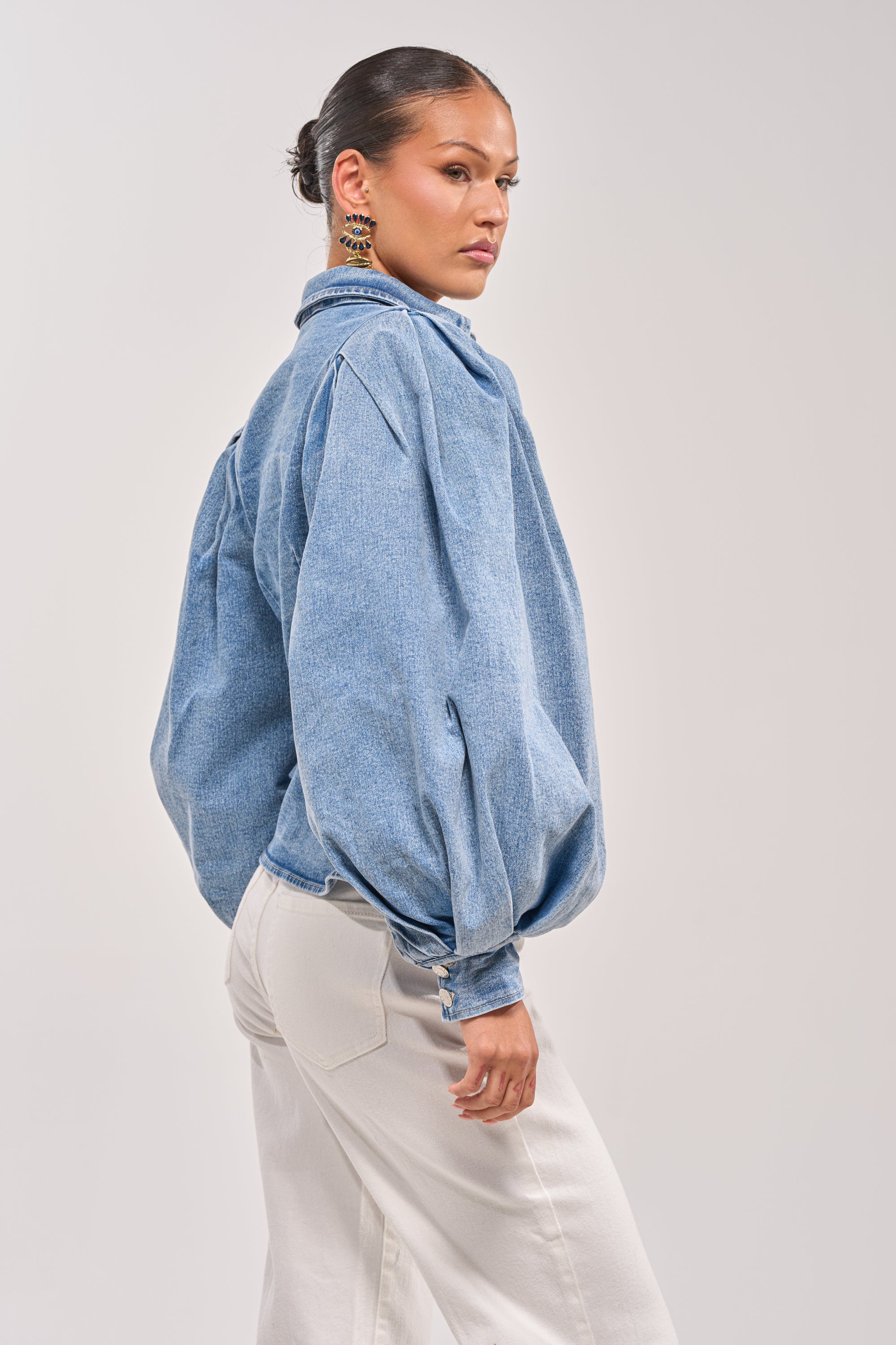 JULIANA DENIM BLOUSE
