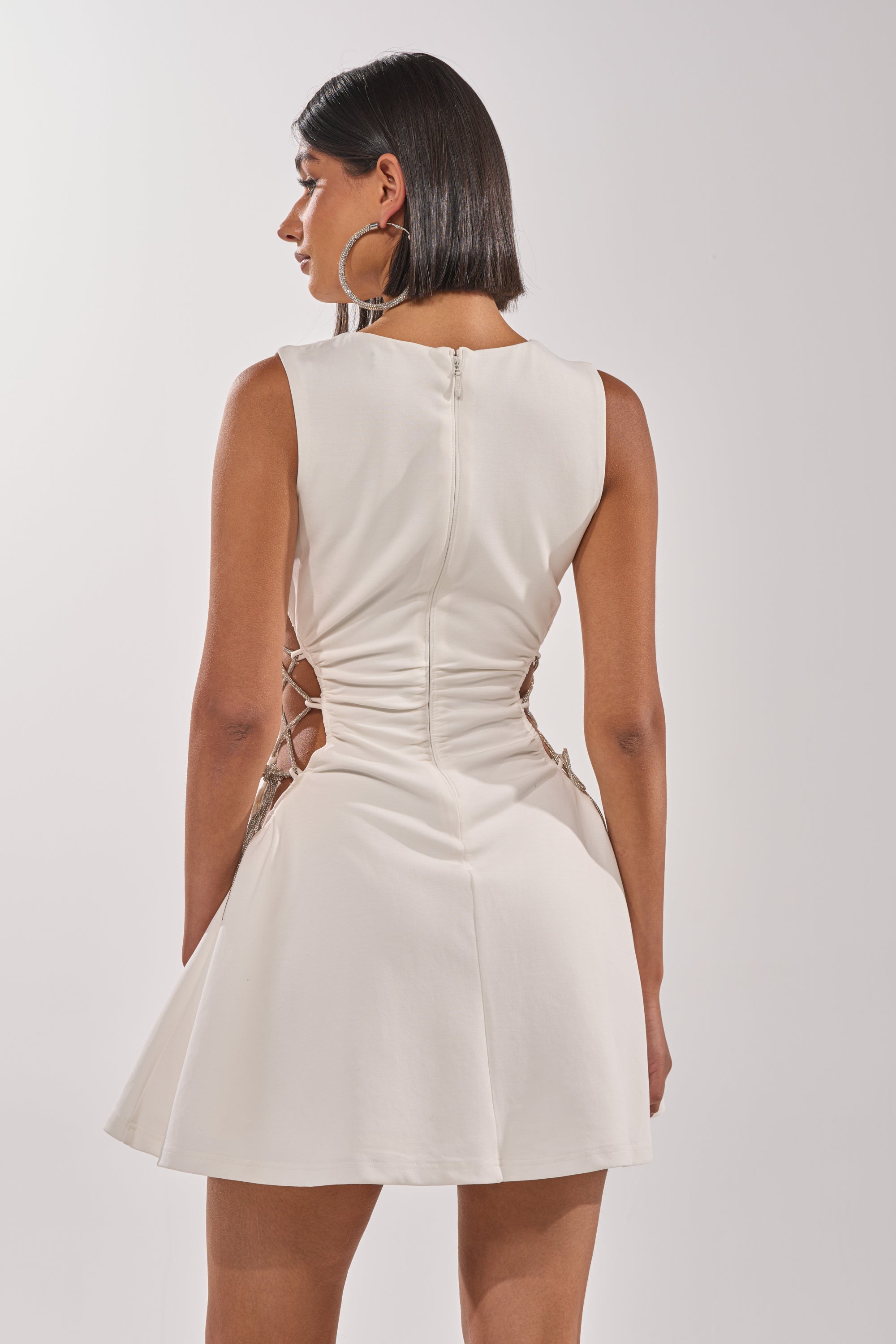 STAY CLASSY CUT OUT MINI DRESS