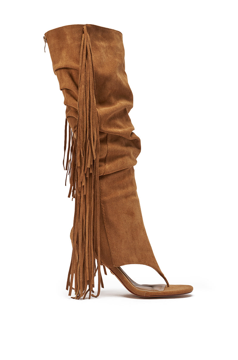 AZALEA WANG JOHANNA TAN FRINGE GLADIATOR SANDAL