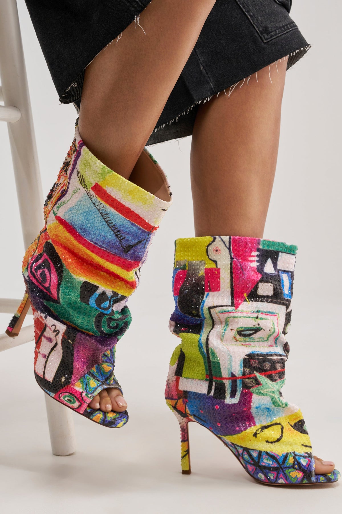 AZALEA WANG JONICE MULTI OPEN TOE BOOTIE