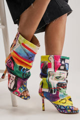 AZALEA WANG JONICE MULTI OPEN TOE BOOTIE