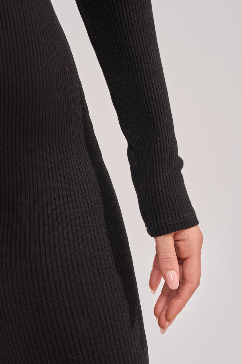 DEEP V LONG SLEEVE JUMPSUIT