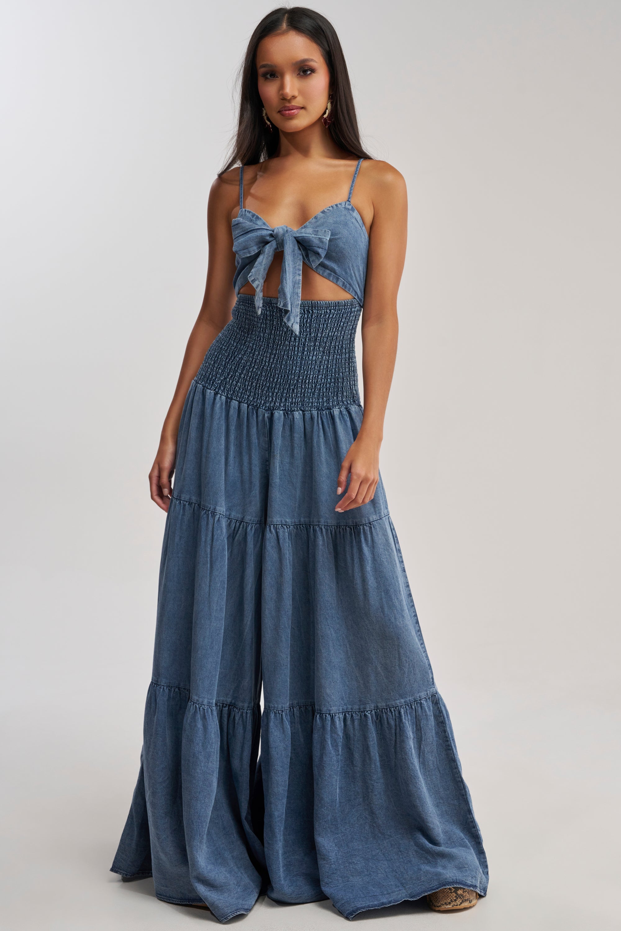 JUMPIN AROUND DENIM JUMPSUIT