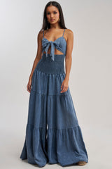 JUMPIN AROUND DENIM JUMPSUIT