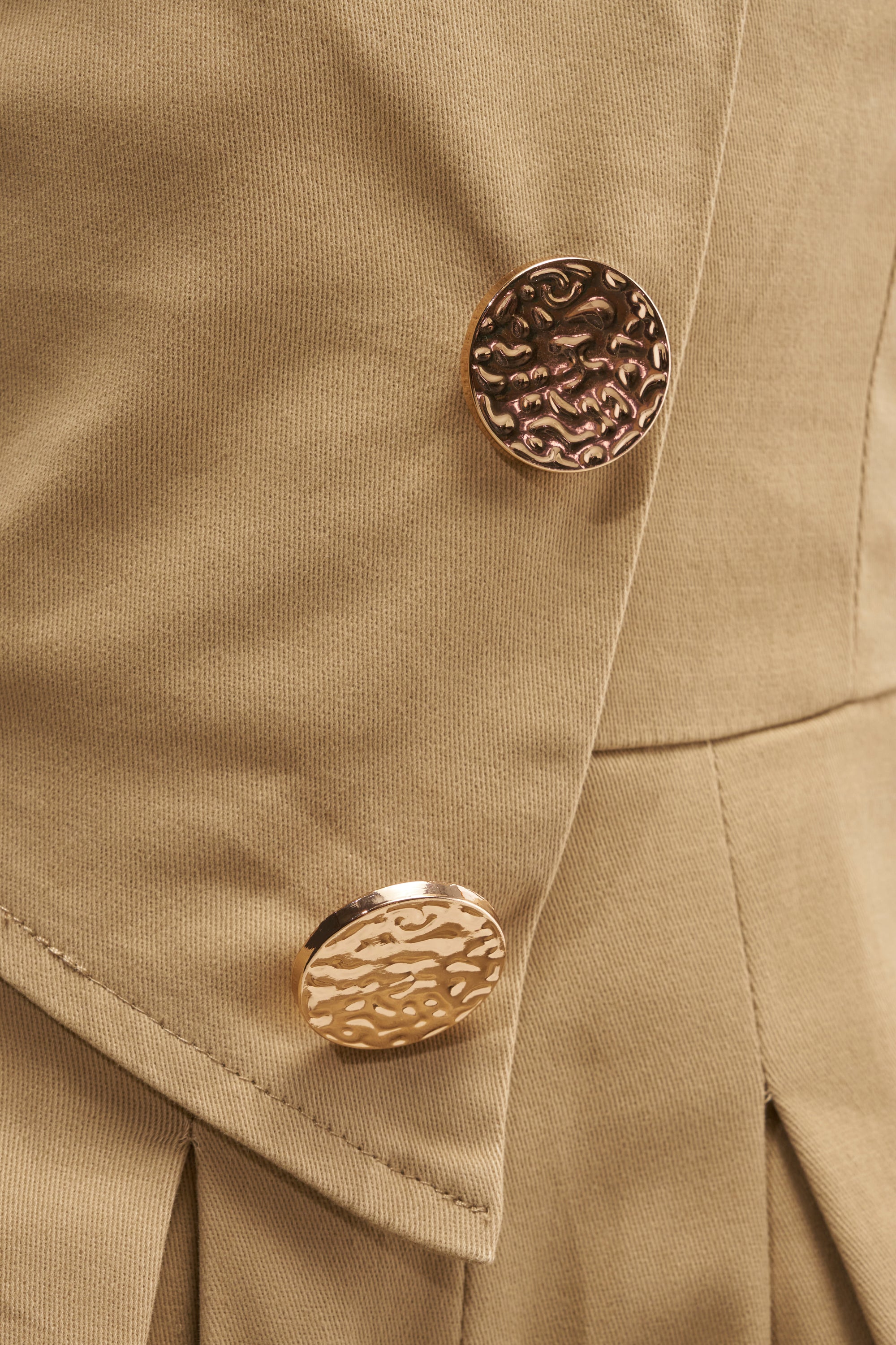 MILANO WOVEN JUMPSUIT IN KHAKI