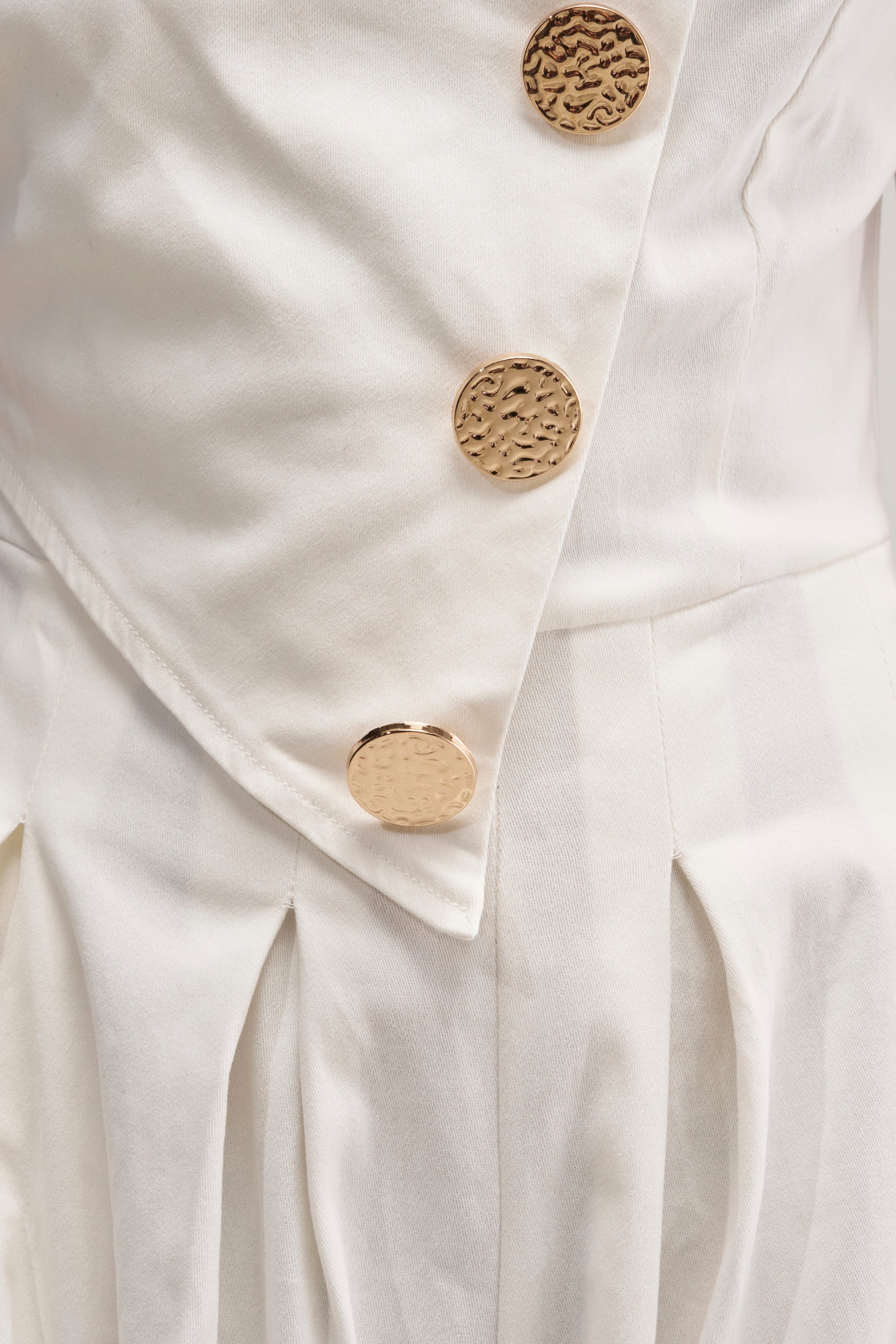 MILANO WOVEN JUMPSUIT IN WHITE