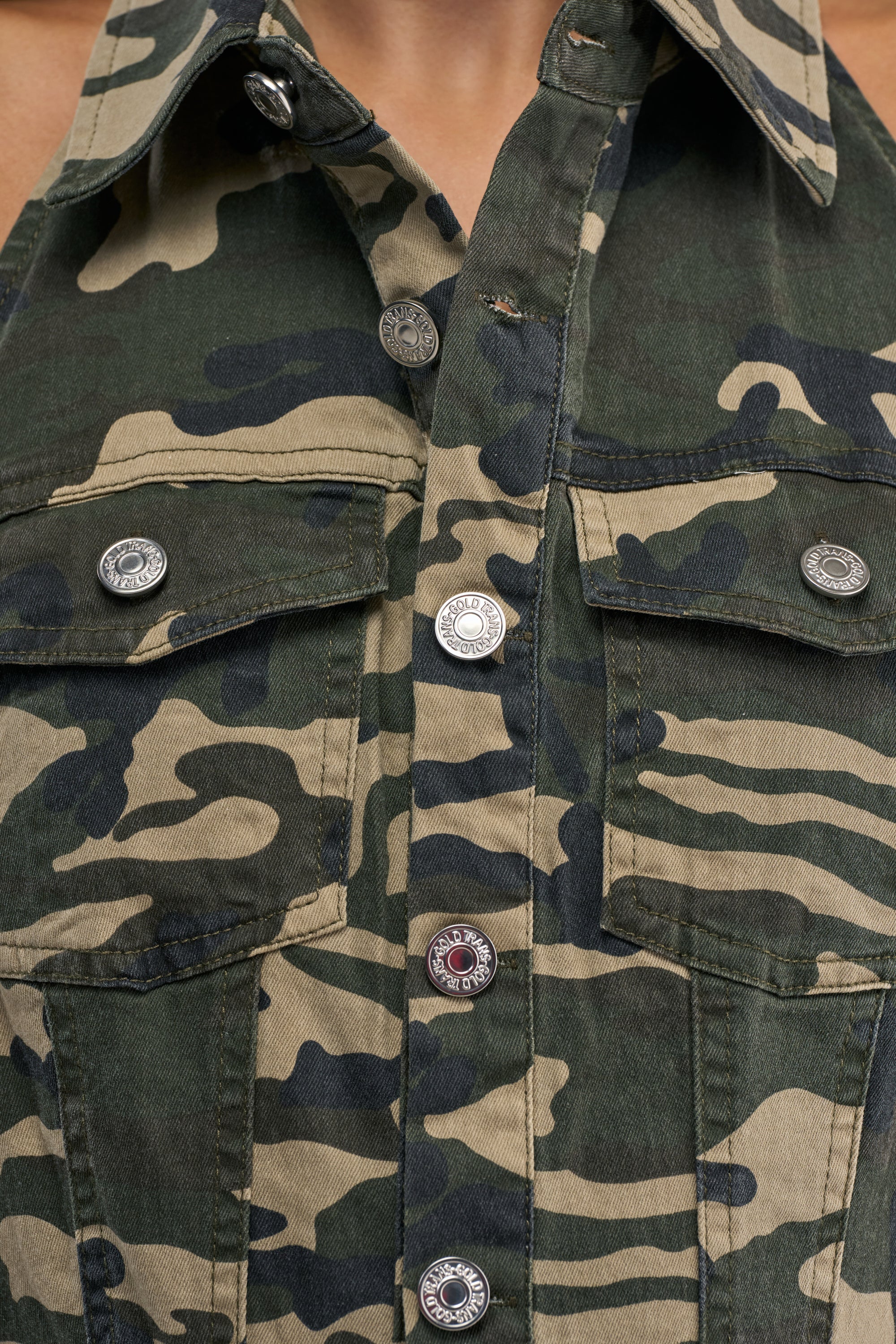 COUNT ME IN CAMO HALTER JUMPSUIT