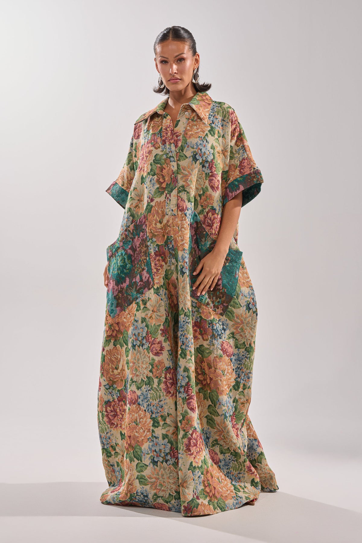 VANJA BROCADE JUMPSUIT