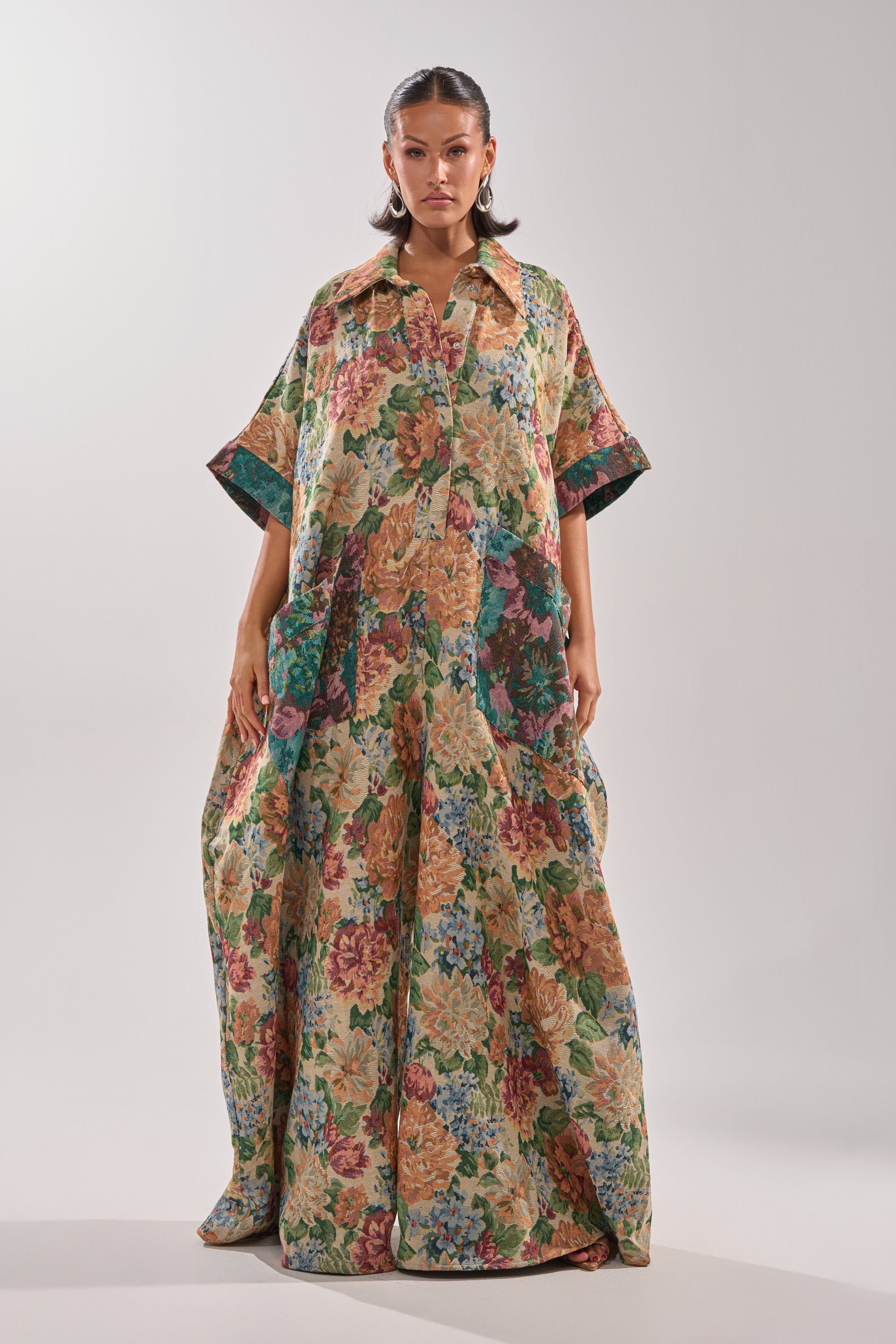 VANJA BROCADE JUMPSUIT