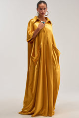 SHE'S RICH OVERSIZED JUMPSUIT IN MUSTARD