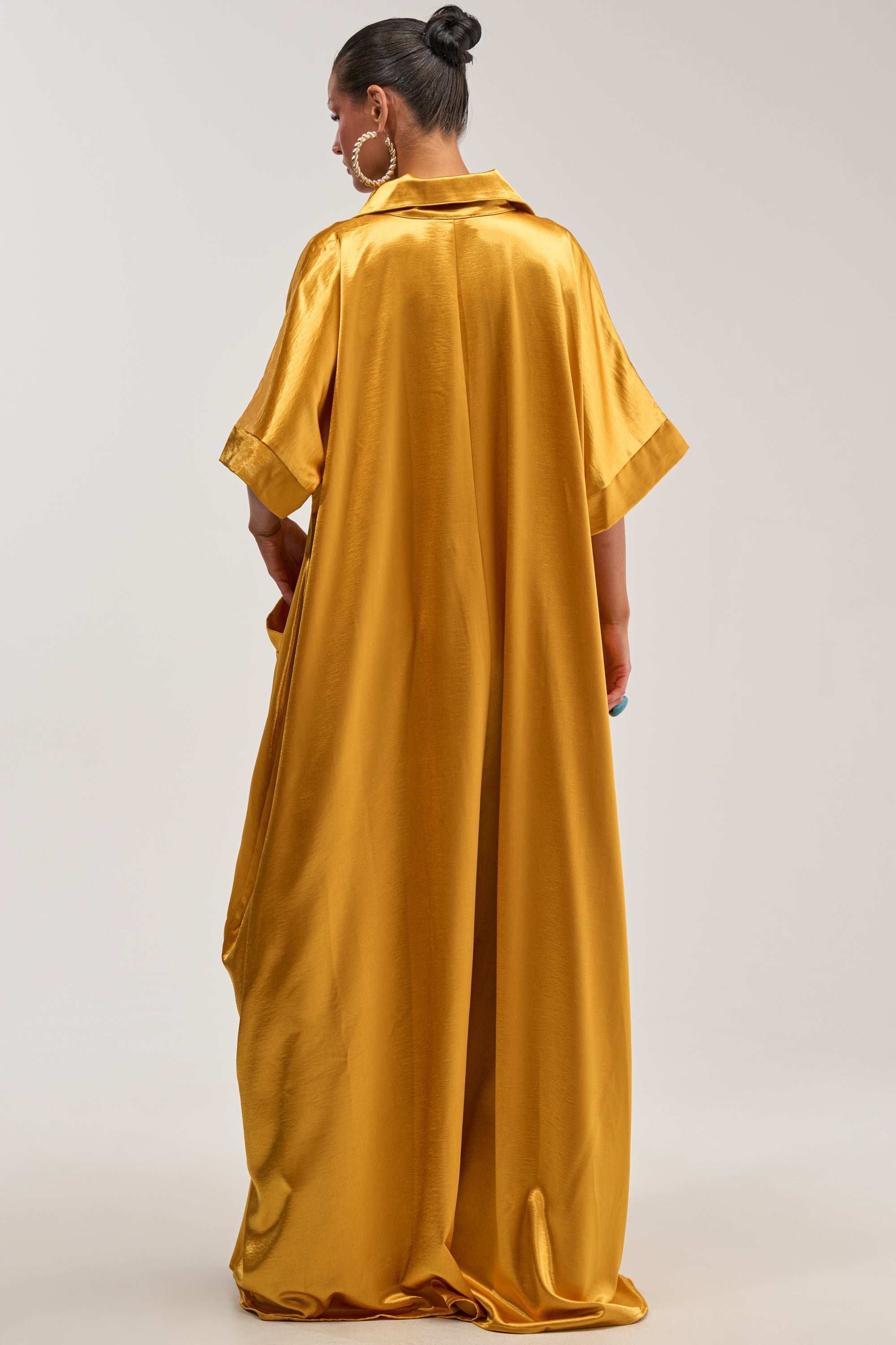 SHE'S RICH OVERSIZED JUMPSUIT IN MUSTARD