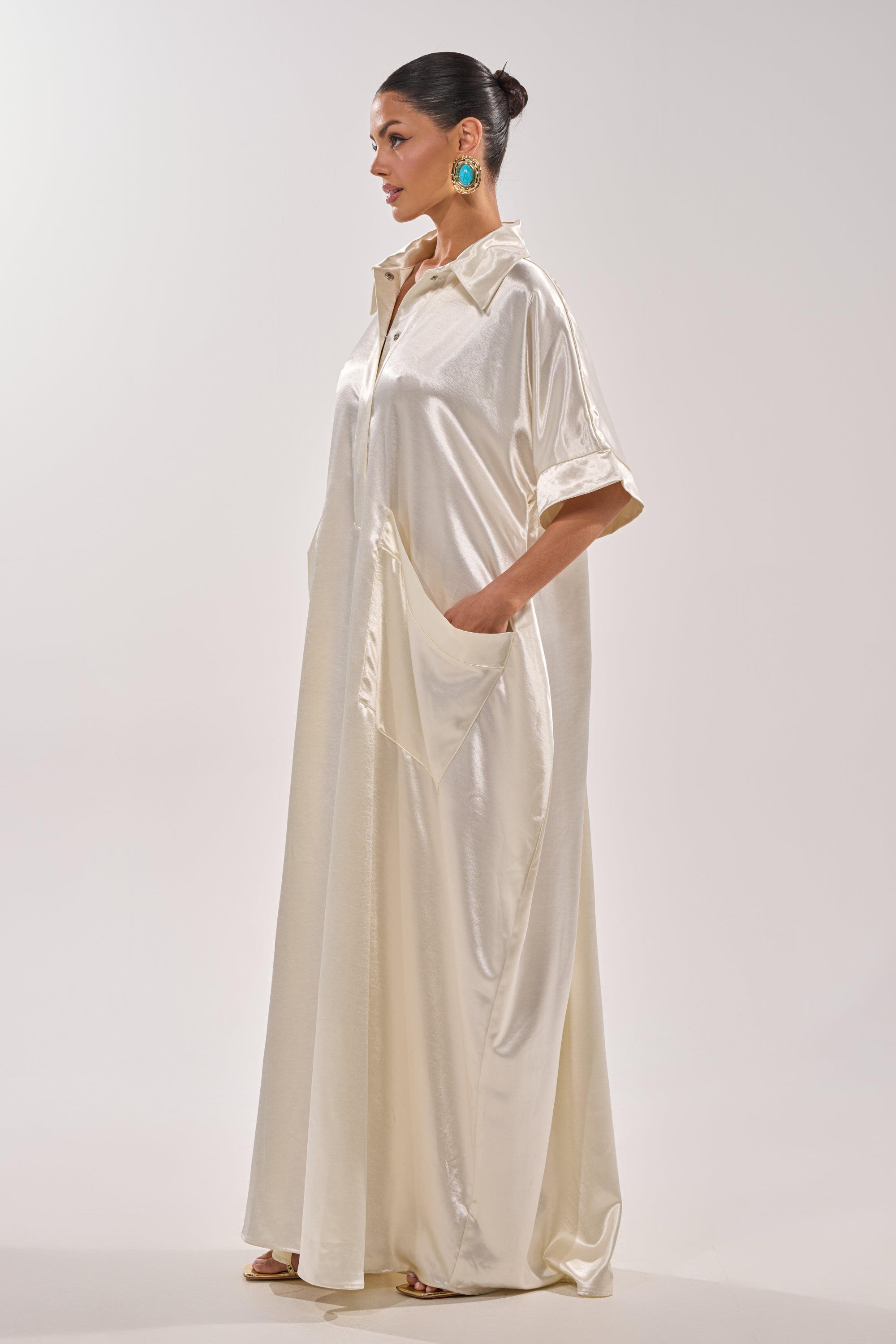 SHE'S RICH OVERSIZED JUMPSUIT IN LUXE CREAM