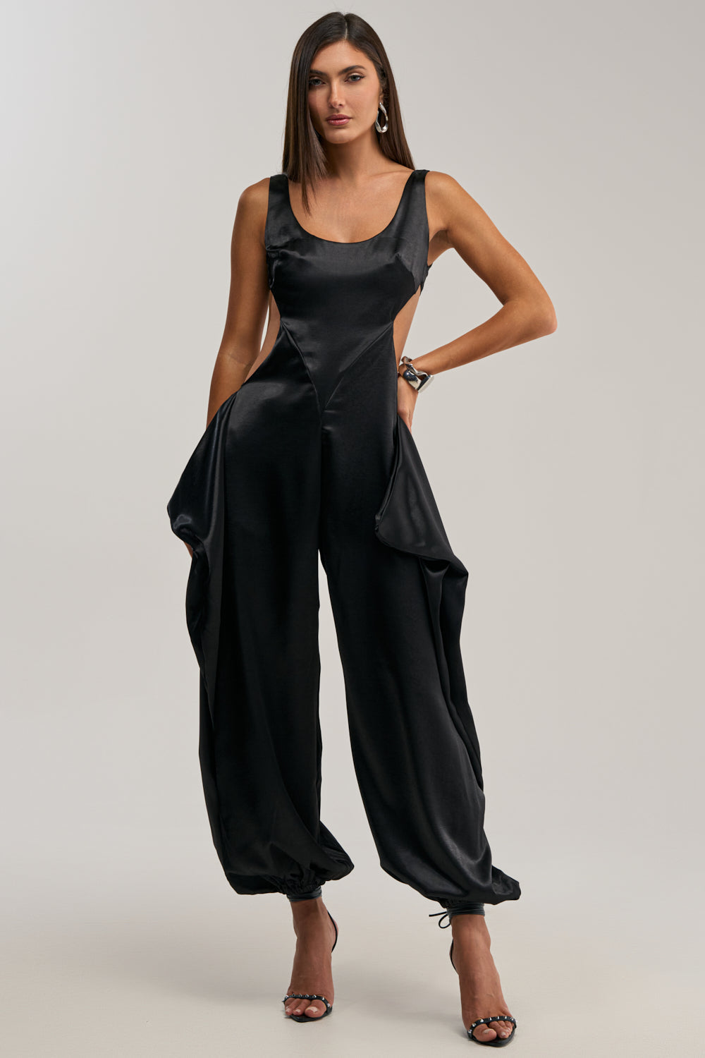 A MOMENT IN SATIN JUMPSUIT