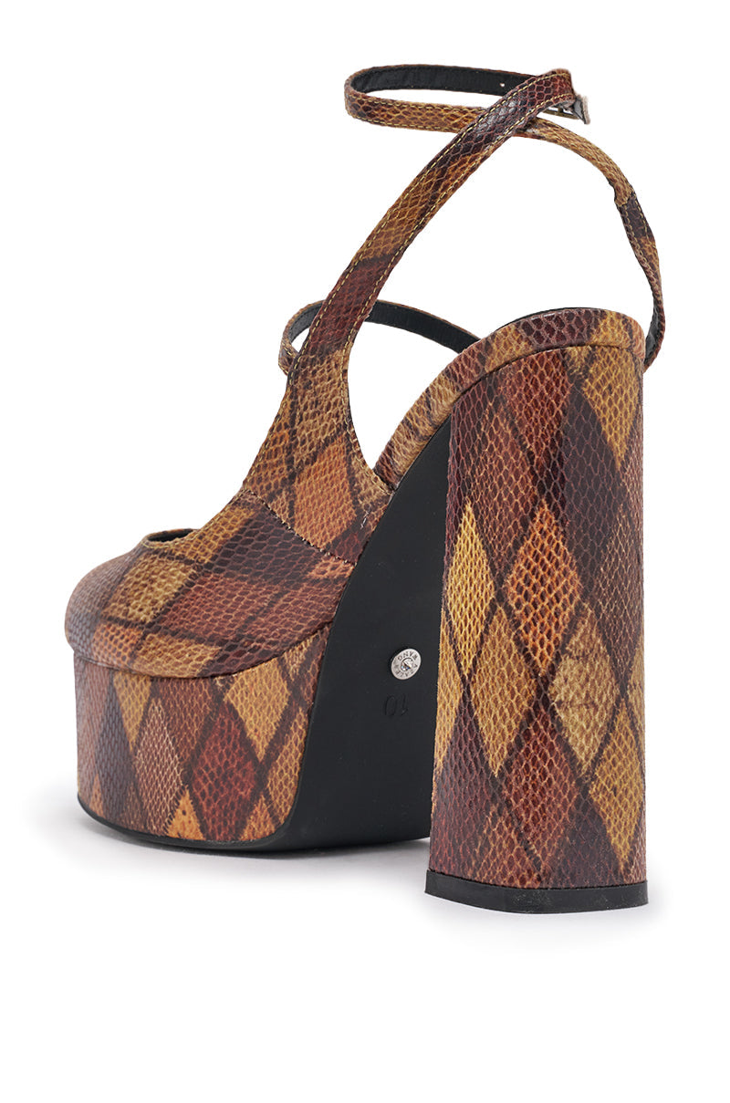 AZALEA WANG JULIARA MULTI PATTERNED PLATFORM PUMP