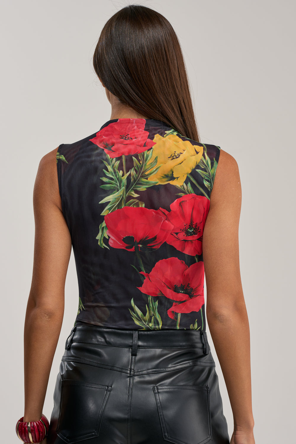 BELLADONNA SLEEVELESS MESH BODYSUIT