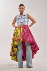 ON THE HIGH LOW DENIM VEST