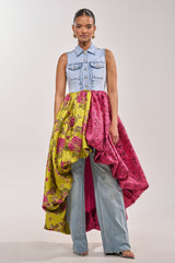 ON THE HIGH LOW DENIM VEST