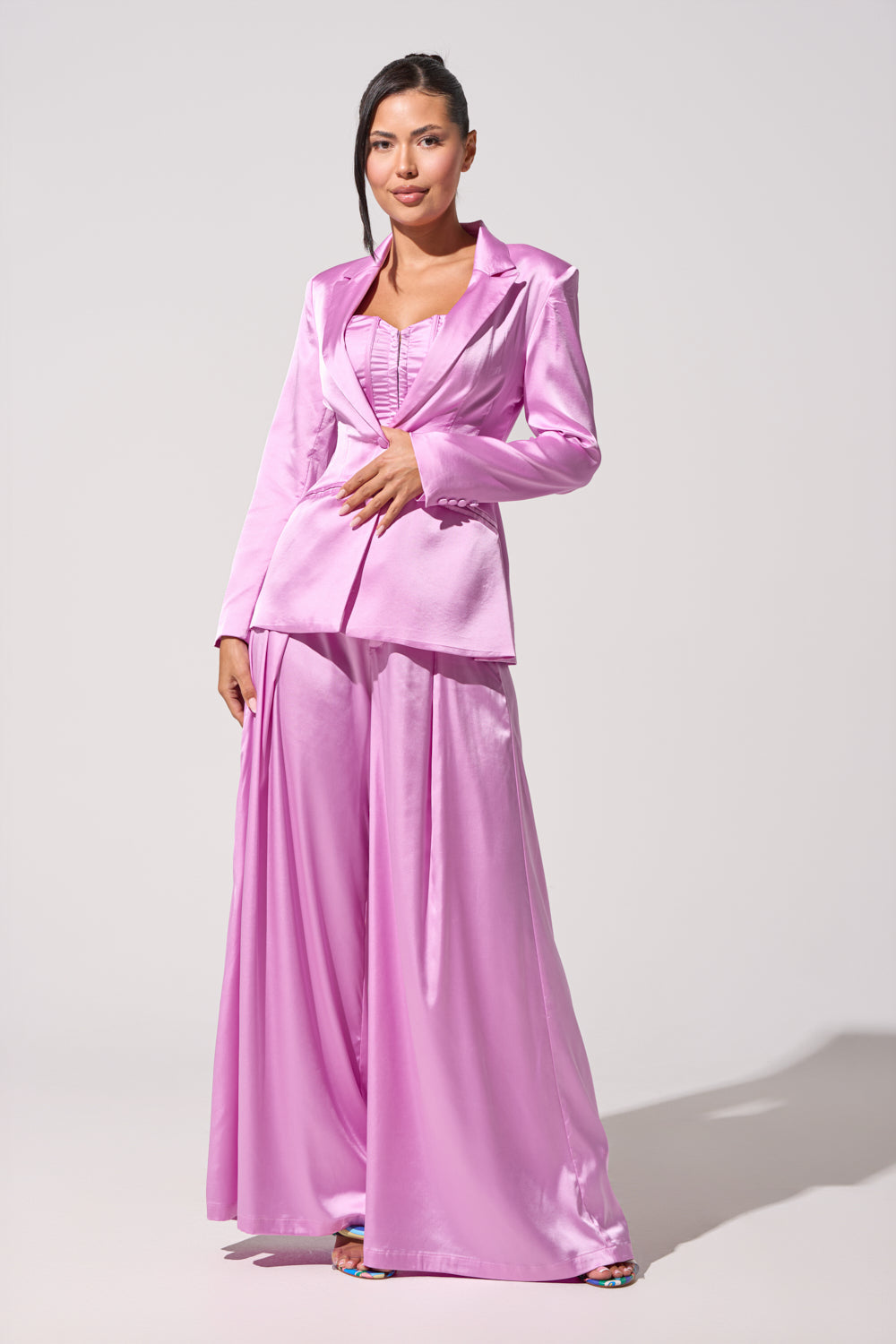 IN FULL BLOOM LIGHT PURPLE TROUSER
