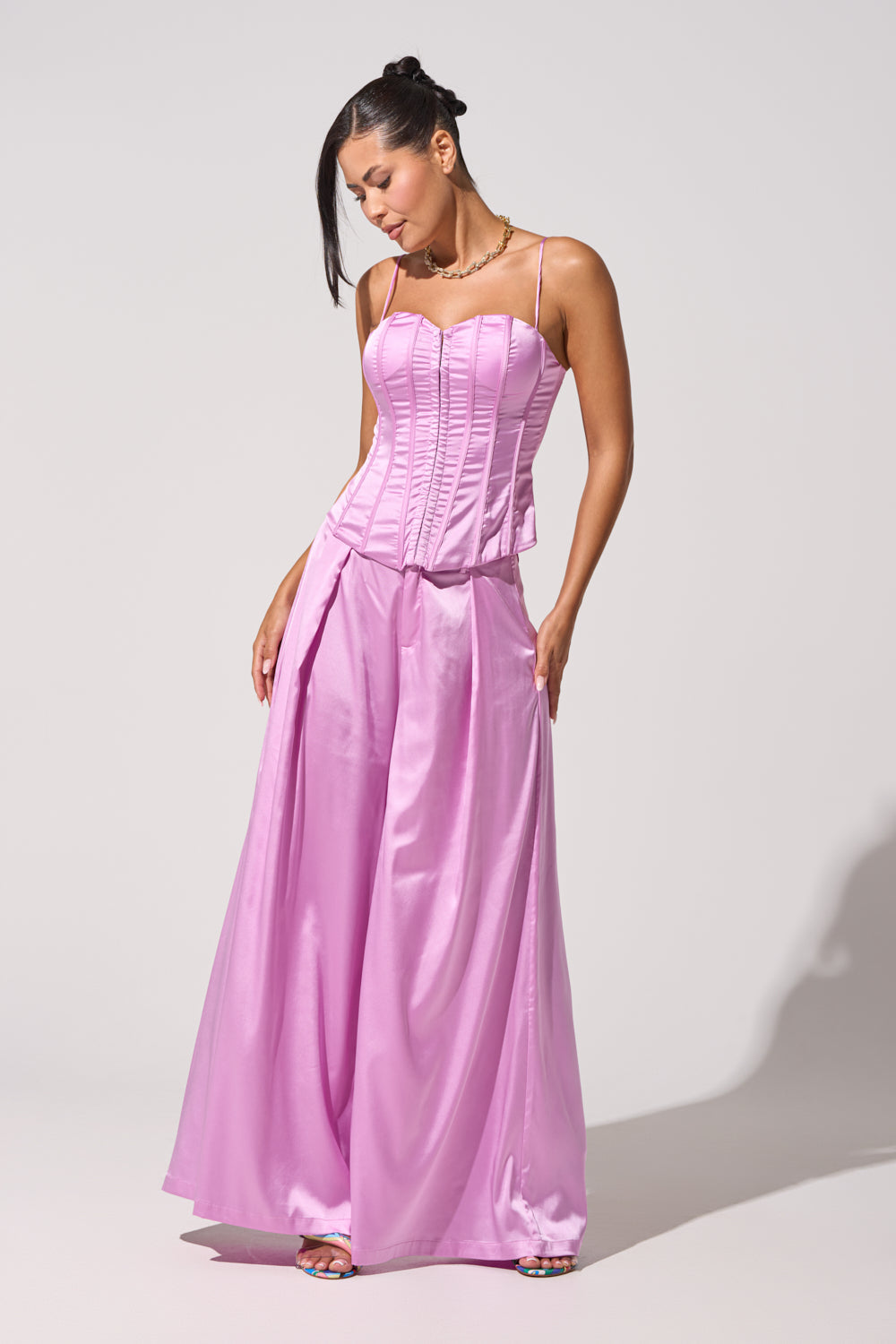 IN FULL BLOOM LIGHT PURPLE TROUSER