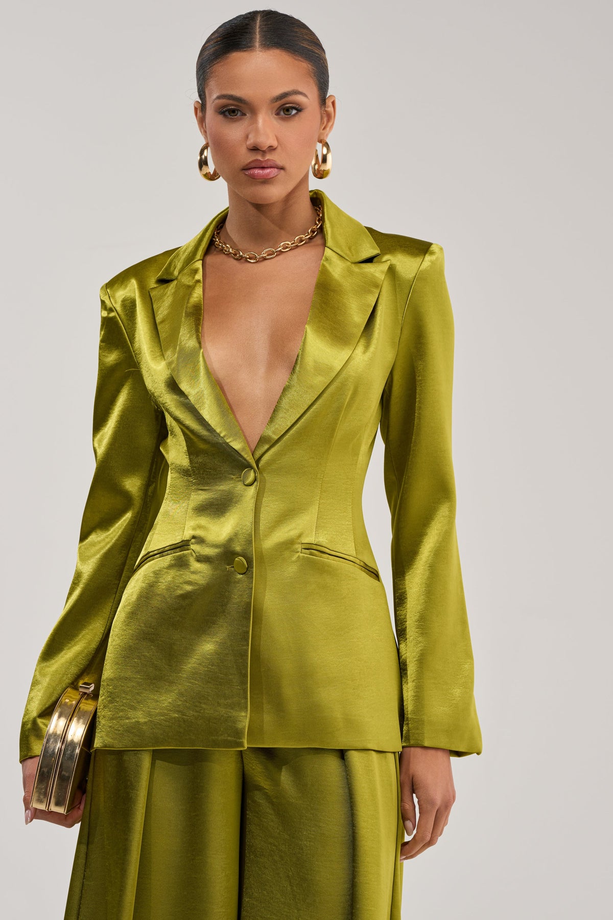 LUCKY ONE SATIN BLAZER