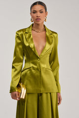 LUCKY ONE SATIN BLAZER